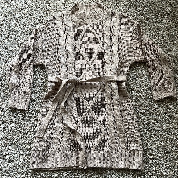 Anthro Amadi Leah Cable Knit Sweater Dress - Picture 4 of 8